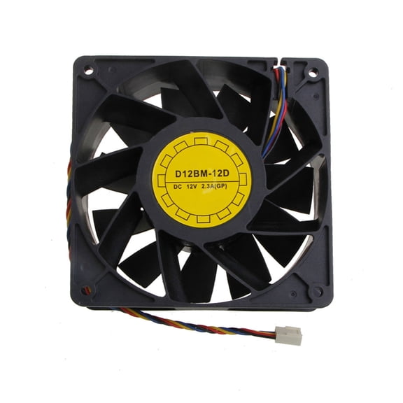 D12BM-12D CPU Fan 12V 2.3A 4700RPM ETH Mining Double Ball Bearing Fan Violence Fans 120x120x38mm Quiet
