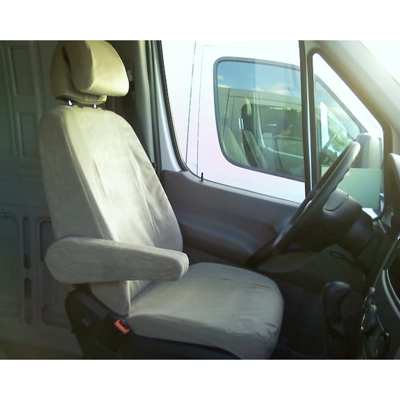 D1301 2007-2009 Dodge Sprinter Commercial Cargo Van Exact Fit Seat Covers in Gray Endura
