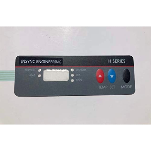 D13030 - Compatible with All Hayward H Fand FD Oval Series Pool Heater Replacement Control Panel Keypad Membrane Switch with Oval Buttons