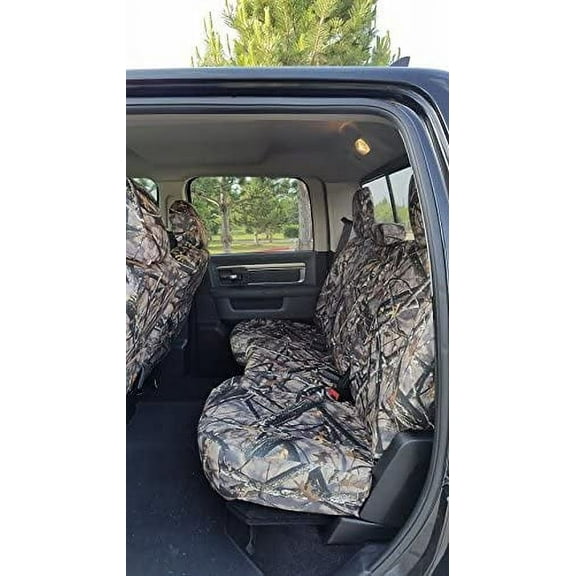 D1339 2011-2019 Dodge Ram 1500-3500 Crew Cab Rear 40/60 Split Seat with Integrated Armrest in Camo Endura
