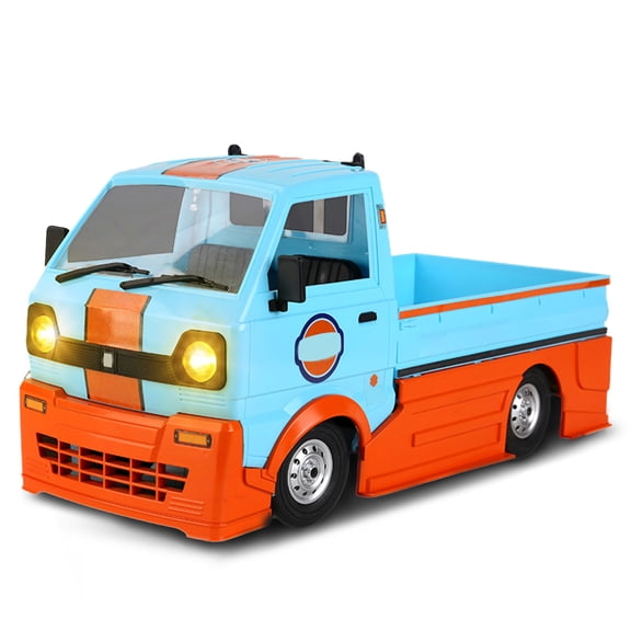 D14 1:10 Scale Full Scale RC Drift Car, 2.4G 4WD Proportional Control Simulation Minivan Remote Control Car with Front & Rear Lights, 280 Motor & Spring Suspension for Teens & Adults - RTR