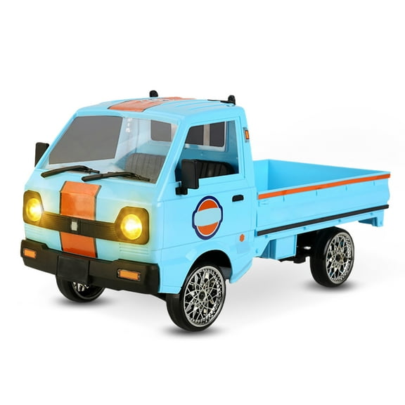D14 1:10 Scale Mini RC Drift Car, 2.4G 4WD Full Proportional Simulation Remote Control Minivan with Front and Rear LED Lights, Spring Shock Absorption for Adults - RTR