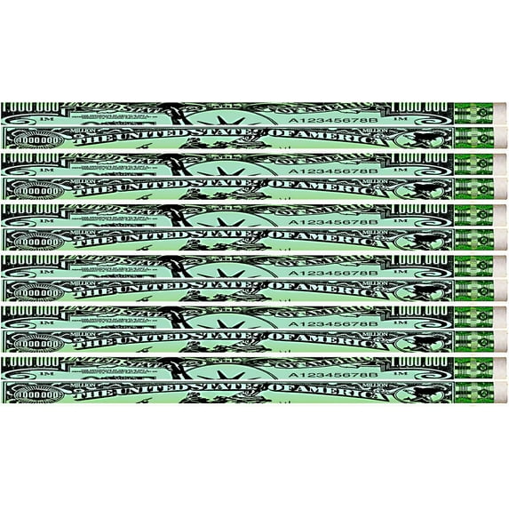 D1479 Million Dollar - 36 Qty Package - Money Pencils - Express Pencils