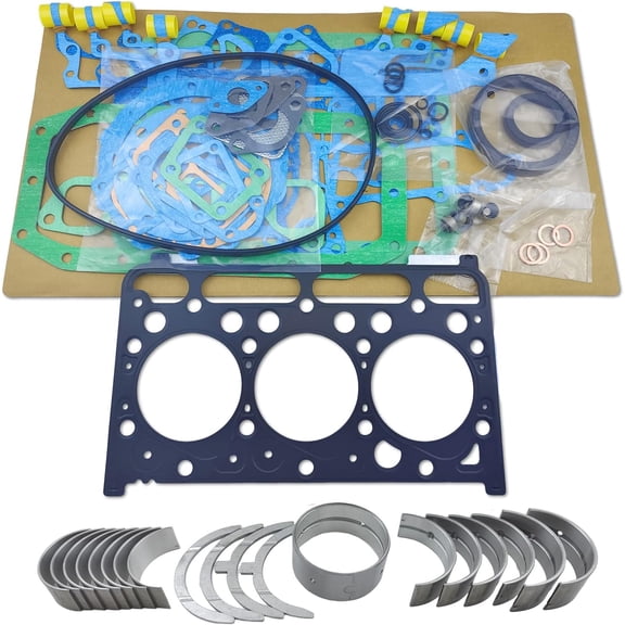D1503 Metal Kit + Full Gasket Kit For Kubota D1503 Engine Tractor L2900 L3000 L3010 L3130 Loader R420 R420S Excavator KX91-3 U35 STD Bearing kit set