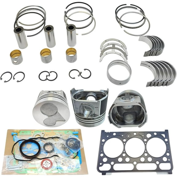D1703 Engine Overhaul Rebuild Kit (No cylinder liner and valve) For Kubota D1703 D1703E Engine L2501D L2501F L2501H L3540GST Tractor For Bobcat 325C 328 329 Tier 4i Excavator