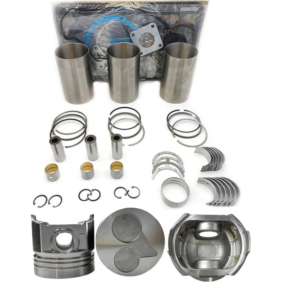 D1703 Engine Overhaul Rebuild Kit (No valve set) Compatible for Kubota D1703-DI D1703E Engine L2501D L2501F L2501H L3540GST L3540HST L3540HSTC L3300 L3400 L3430 L3300DT L3410DT L3300F Tractor