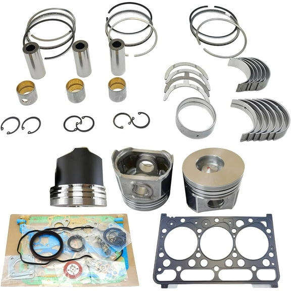 D1703DI Engine Overhaul Rebuild Kit (No cylinder liner and valve) For Kubota D1703DI Engine L2501D L2501F L2501H L3540GST Tractor For Bobcat 325C 328 Tier 4i Excavator Combustion Chamber 40mm