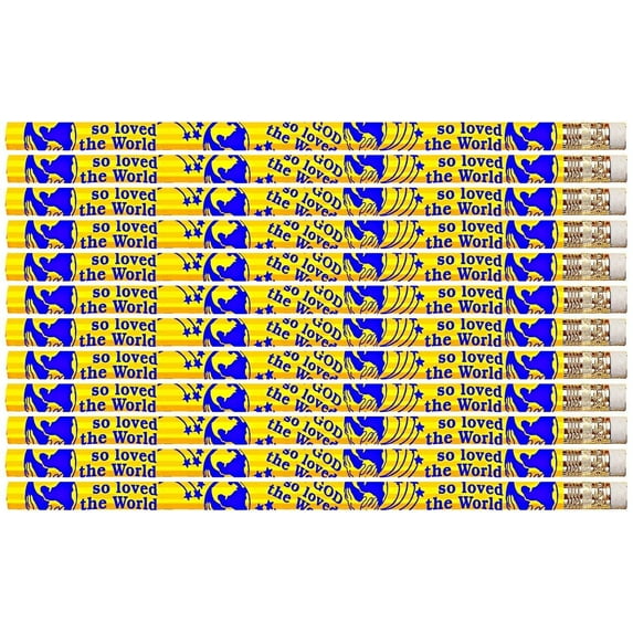 D1950 For God So Loved The World - 36 Qty Package - Jesus Pencils - Express Pencils