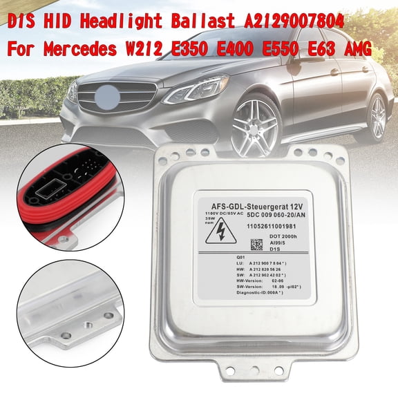 D1S HID Headlight Ballast A2129007804 For Mercedes W212 E350 E400 E550 E63 AMG