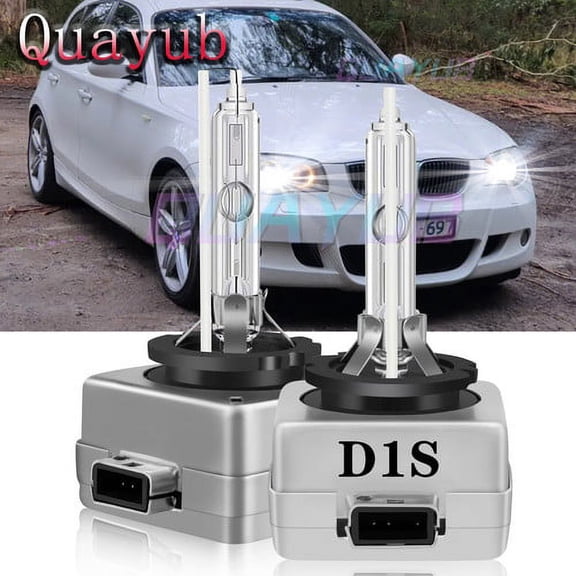 D1S HID Headlight Bulbs 35W White 6000k Bright For BMW 130i 2008-2010 High Low