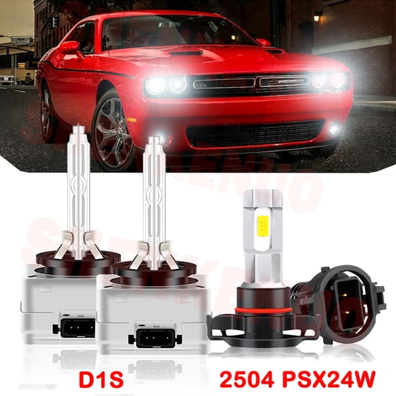 D1S HID Headlight Bulbs for Cadillac Cts 2008 2009 2010 2011 2012 2013 H11 H8 Led Fog Lights 4pcs