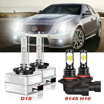 D1S HID Headlight Bulbs for Cadillac DTS 2006 2007 2008 2009 2010 2011 9145 H10 Led Fog Lights 4pcs