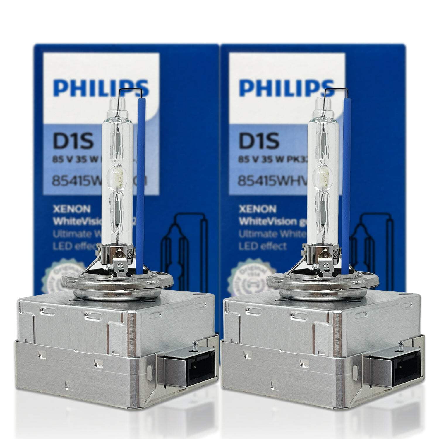 D1S: Philips 85415WHV2C1 WhiteVision Gen2 HID Xenon Bulbs | Pack of 2