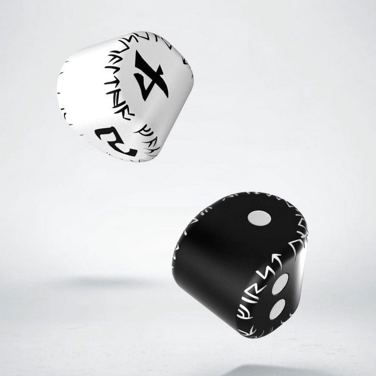 Unique Polyhedral Dice Set - D4, D8, D12, D24, D48, D60, D120 In Black With White Numbers, Fair Roll Math & Gaming Dice