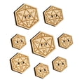 thumbnail image 1 of D20 20 Sided Gaming Gamer Dice Critical Role Wood Buttons for Crochet Knitting Sewing DIY Craft - Various Sizes (8pcs), 1 of 7