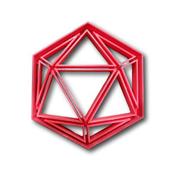 D20 Cookie Cutter- Fast Shipping - Sharp Edges - Exceptional Quality