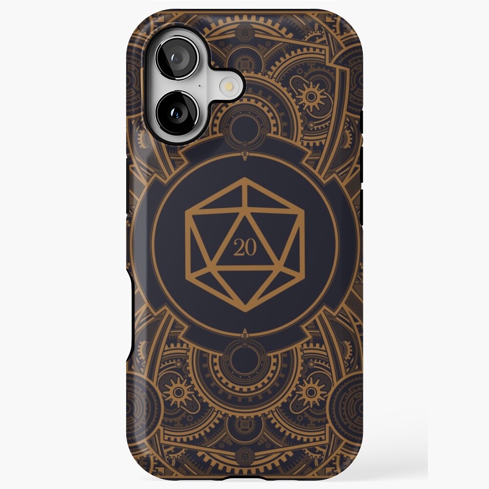 D20 Dice Steampunk Mech Fantasy Gaming Art Graphic Case with iPhone 11 ...