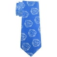 thumbnail image 1 of D20 Gamer Critical Hit and Fumble Blue Pattern All Over Neck Tie Multi Standard One Size, 1 of 2