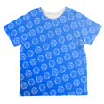 thumbnail image 1 of D20 Gamer Critical Hit and Fumble Blue Pattern All Over Toddler T Shirt Multi 4T, 1 of 2