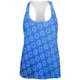 thumbnail image 1 of D20 Gamer Critical Hit and Fumble Blue Pattern All Over Womens Work Out Tank Top Multi 2XL, 1 of 2