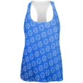 thumbnail image 1 of D20 Gamer Critical Hit and Fumble Blue Pattern All Over Womens Work Out Tank Top Multi X-LG, 1 of 2