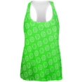 thumbnail image 1 of D20 Gamer Critical Hit and Fumble Green Pattern All Over Womens Work Out Tank Top Multi LG, 1 of 2