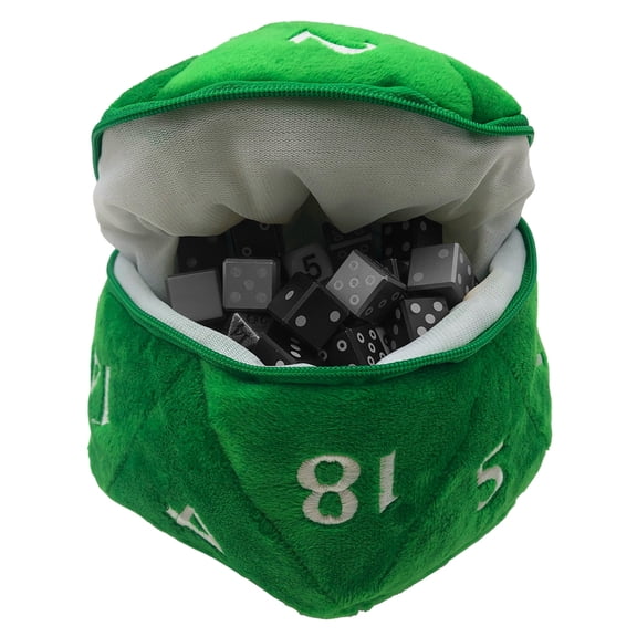 D20 Plush Dice Bag