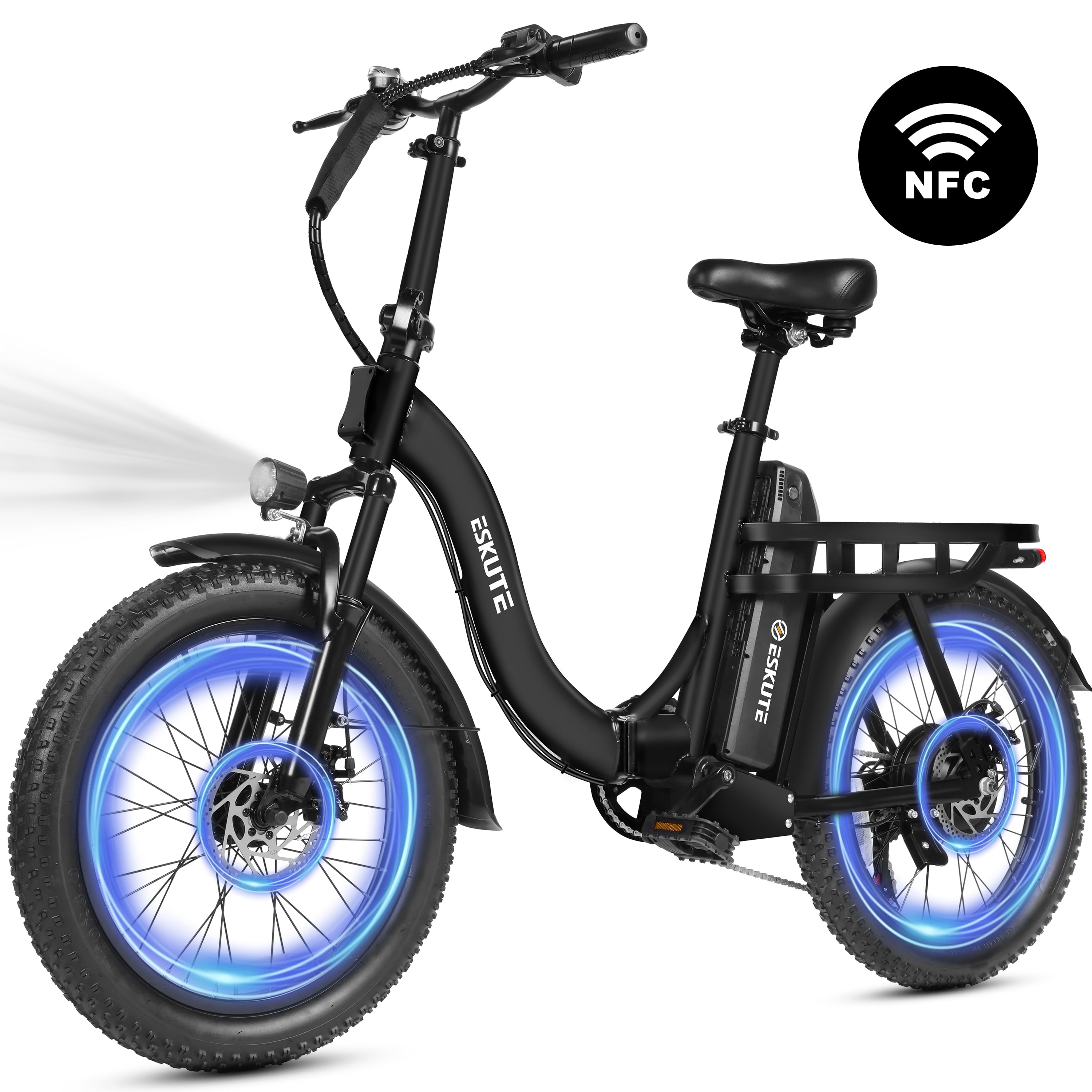 ESKUTE Electric Folding Bike for Adult -1200W Power Motor, 28 MPH Top ...