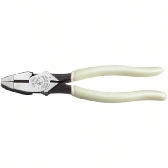 D20009NEGLW Side Cutter Linemans Pliers Made in USA Cut ACSR Screws Nails Hard Wire 9-Inch Hi-Viz Pliers