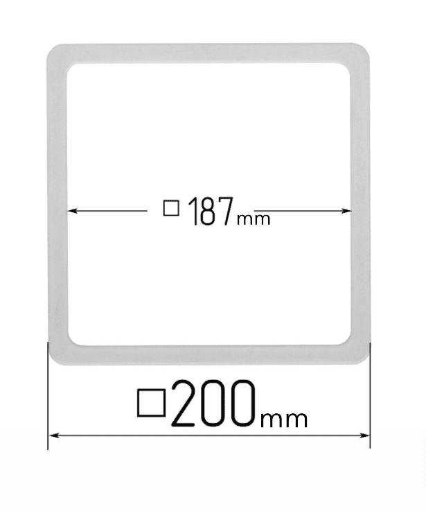 D200x200 mm Stretch Ceilings Reinforcement Thermosquare Rings ...