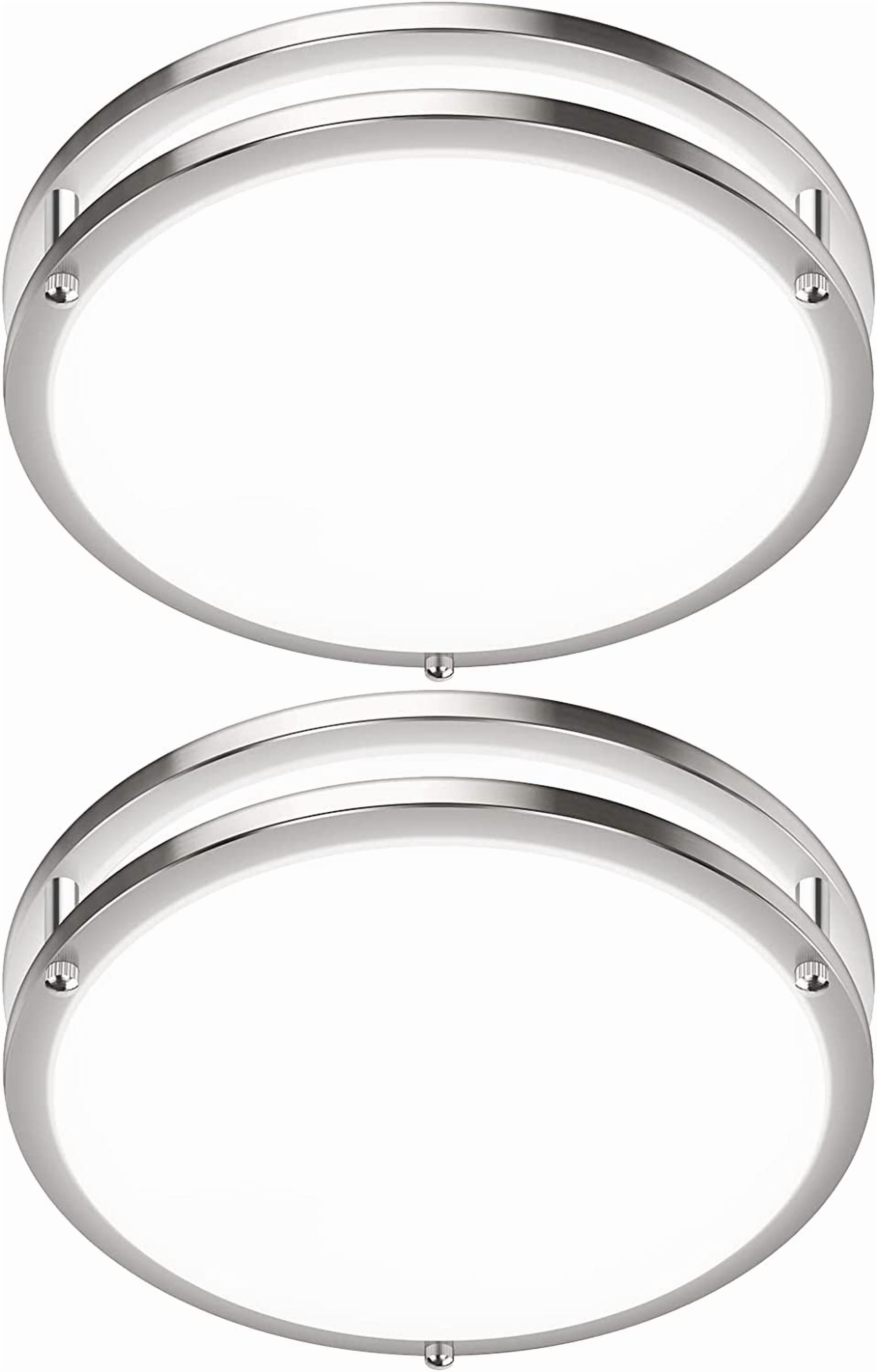 D2025 LED Ceiling Light Fixture (450W Equiv), 12IN Modern Flush Mount ...