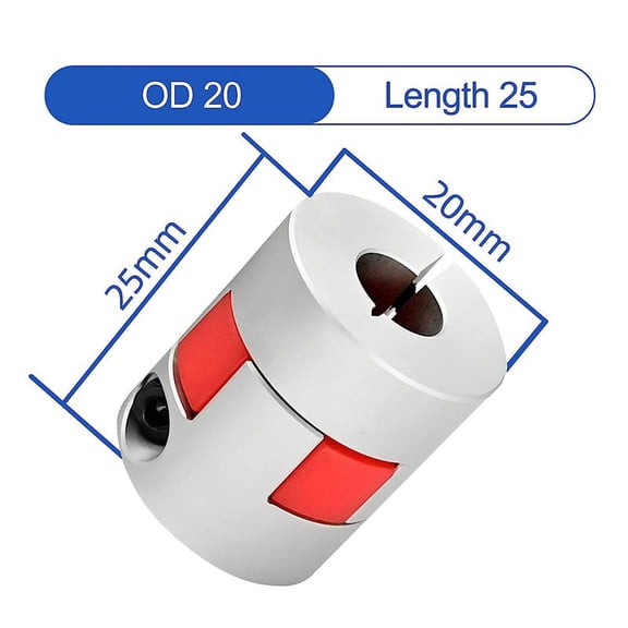 D20XL25 Flexible Shaft Coupling 5Mm To 8Mm