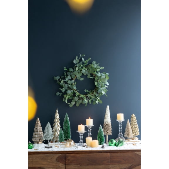 D23.6" Eucalyptus Wreath, Green