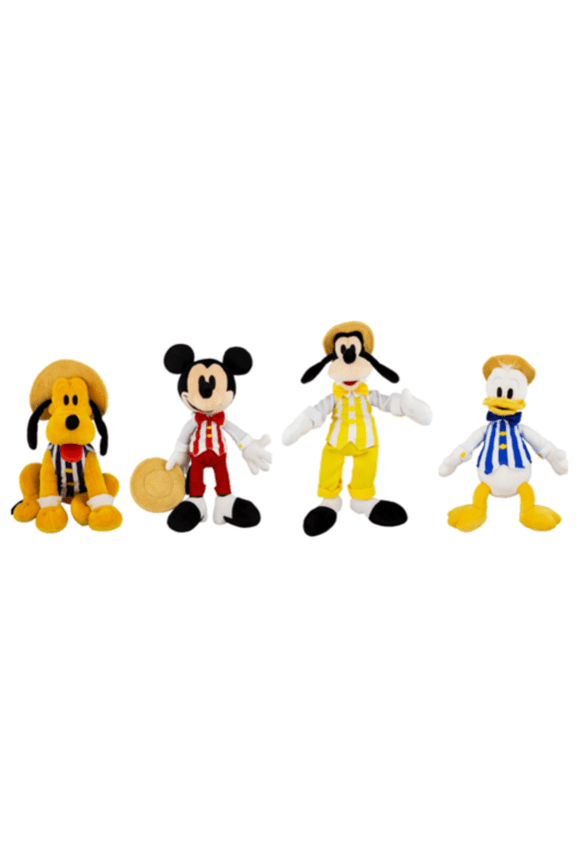D23 Expo 2019 Disney Dapper Dans Mickey Donald Goofy Pluto Plush Set LE2300