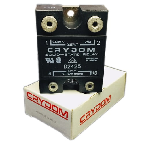 D2425 Relay SSR 20mA 32V DC-IN 25A 280V AC-OUT 4-Pin