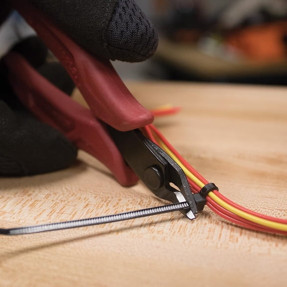 D275-5 Diagonal Flush Cutters Micro Wire & Compact Zip Tie Cutter, Ultra-Slim Precision Flush Cutter for Work in Confined Areas