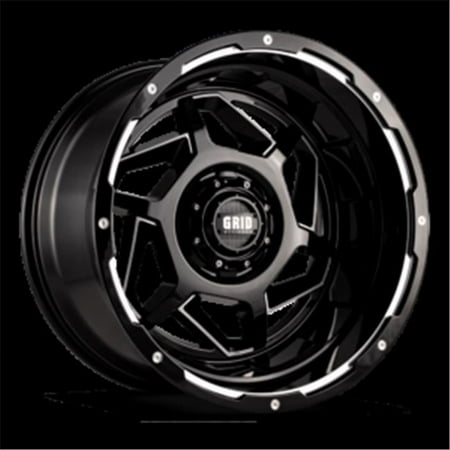 D2955M151 20 x 9 GD14 15 mm Offset 5 x 150 Gloss Black with Milled Wheel