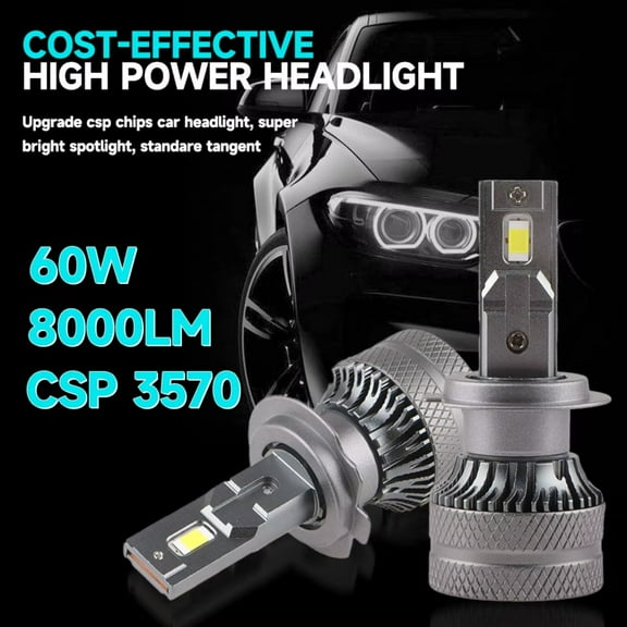 D2R D2S LED Headlight Bulbs 800% Brightness 6000K Cool White High and Low Beam Replacement HID Lights Plug and Play Canbus Error Free, Pack of 2