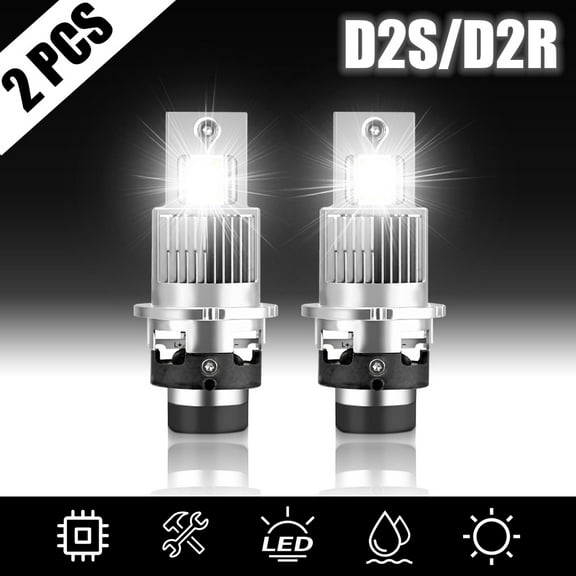 D2S D2C D2R Hi-Lo Bulbs Combo LED Car Front Light 2Pcs Super White Kit 8000LM 6000k For Lexus GS300 1999-2005 Canbus Ready High Power Lamps