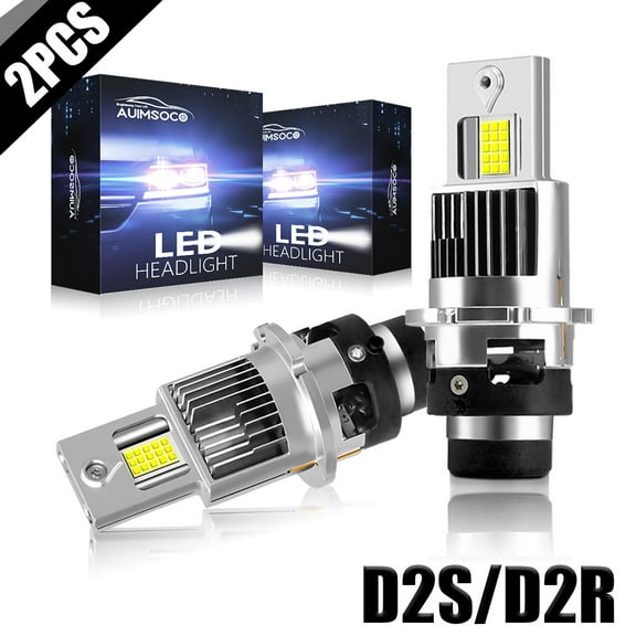 D2S/D2C/D2R Main Beam/Dipped Beam Combo LED Car Lamp Light 2x Super White Kit 8000LM 6000k For Land Rover Range Rover 2002-2005 30000 Hours Lifespan Canbus Ready