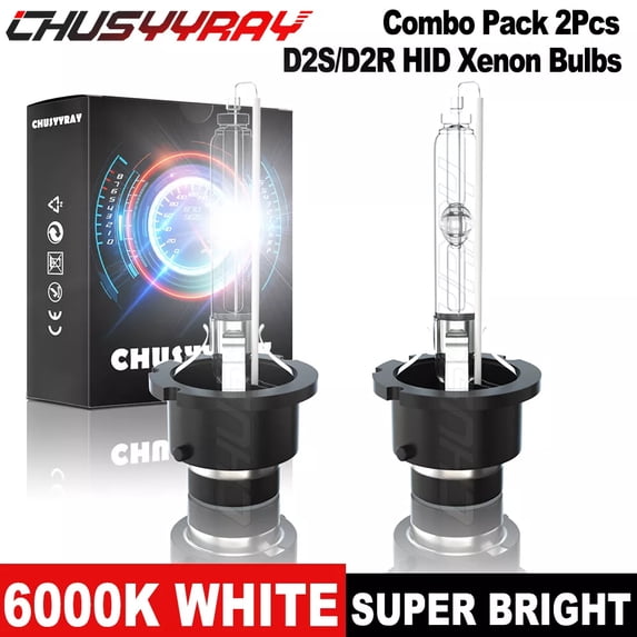 D2S HID Xenon Headlight Bulbs High Low Beam 6000K White 2x for Cadillac SRX 2010-2015 2016
