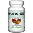 thumbnail image 1 of Maxi Health Vitamin D3 3000 IU – Bone & Immune Support Supplement – 180 Tablets – For Adults – Kosher, 1 of 8