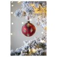 thumbnail image 1 of D3.9" Christmas Ornaments, Glass Decorative Hanging Christmas Tree Ornaments for Holiday Party Decorations, Set of 6, 1 of 8