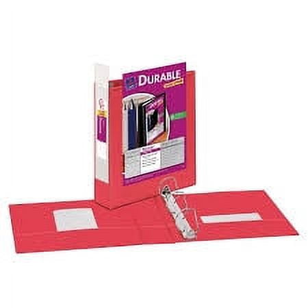 D3 Casemate 2" Durable View Binder with Clear Front Pocket, Pink