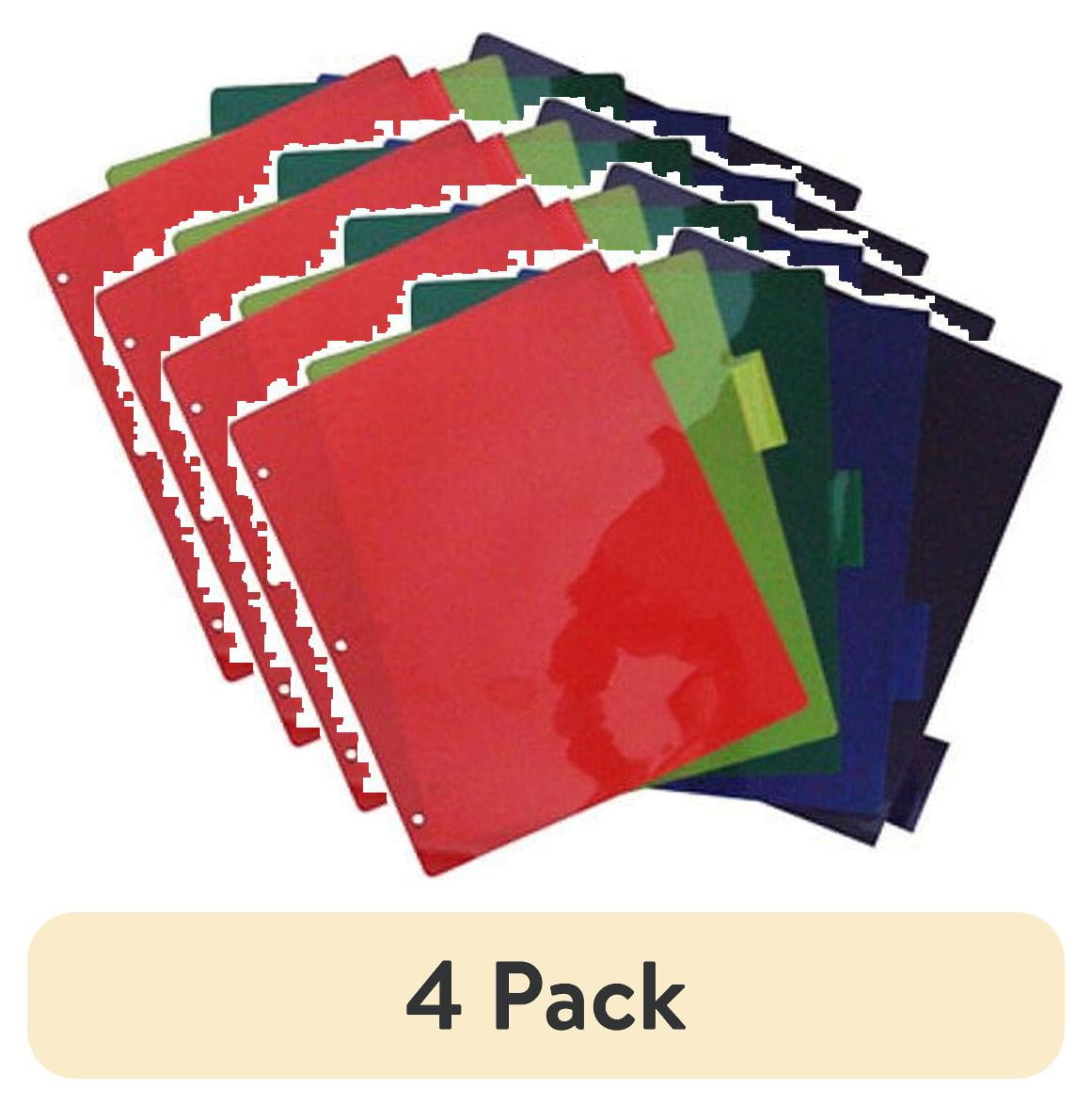 (4 pack) D3 Casemate 5tab Poly Index Divider - Walmart.com