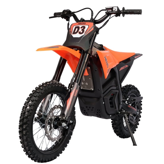 D3 Electric Dirt Bike for Teens Ages 13+, 3500W Peak Mid-Drive Motor, 3 Speeds UP to 37 MPH Hydraulic Electric Bike, 60V 27Ah Battery, 14"/3" Off-Road Fat Tire Electric Motorcycle