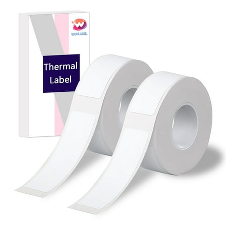 D30 Thermal Labels, D30 Label Maker Tape Refill, 12x40mm (0.47"x1.57") Adhesive D30 Label Tape for D30 /D30S Label Makers, 320 PCS/2Rolls, Holographic Purple