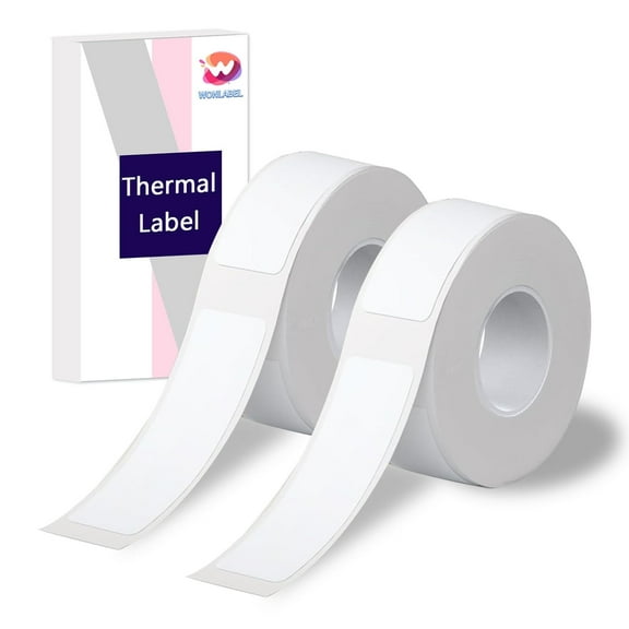D30 Thermal Labels, D30 Label Maker Tape Refill, 12x40mm (0.47"x1.57") Adhesive D30 Label Tape for D30 /D30S Label Makers, 320 PCS/2Rolls, Holographic Purple