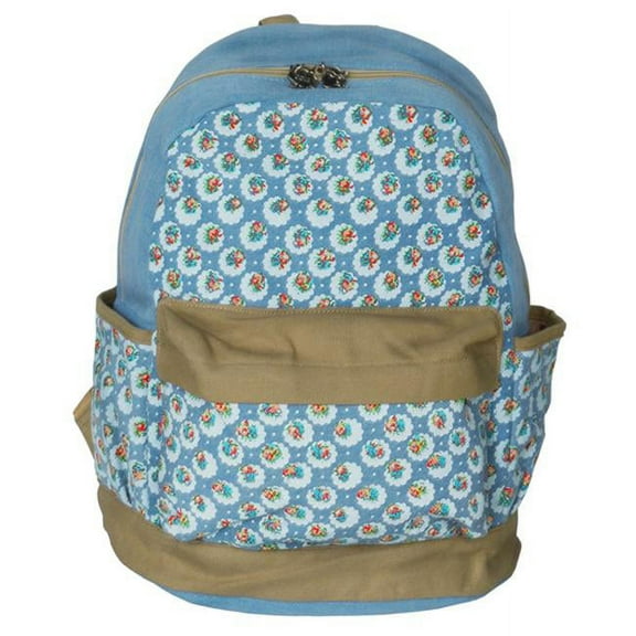 D3080 Unforgettable Day Fabric Art School Backpack Outdoor Daypack  Blue