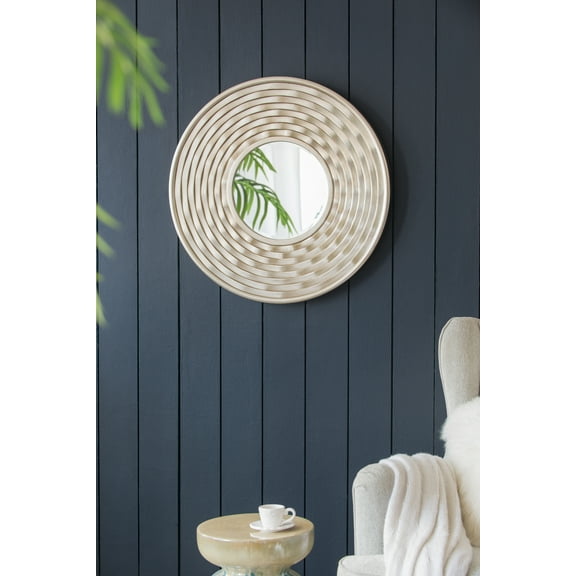 D31.3x2" Round Mirror, Wall Mounted Mirror Home Decor for Bathroom Living Room